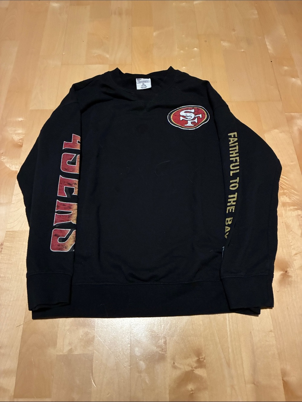 NFL Black Youth XL Sweatshirt 49ers